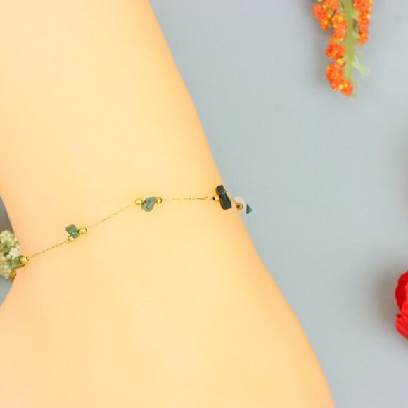 "Handmade Anklet – A Stylish Choice for Women, Thoughtful Gift Idea, EVCH1115 - Picture 3 of 9